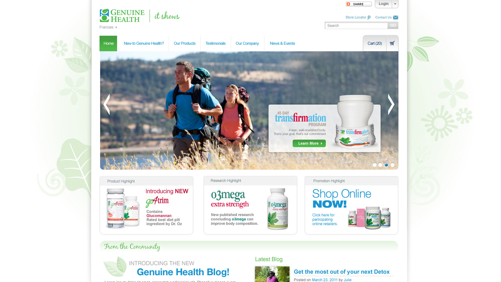Genuine Health | Website | Website Design & Development