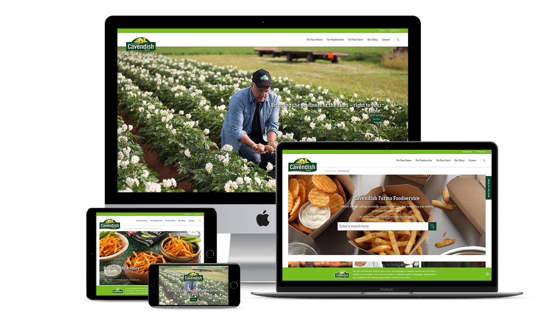 Cavendish Farms | Cavendish Farms | Content Management System, Design, E-Commerce, Episerver, Mobile, Website Design & Development
